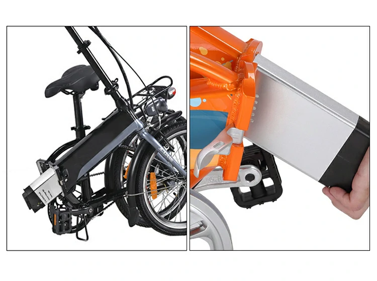 Ebike battery mounted on rear rack - Application example Ebike battery mounted on rear rack - Application example